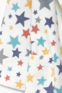 Crianças Textura Albornoz niños rizo 100% algodón estrellas
