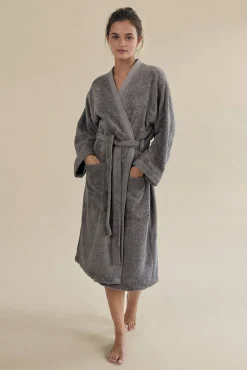 Textura Albornoz rizo algodón bambú unisex