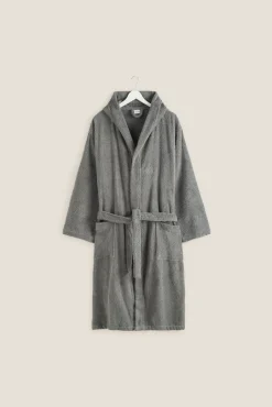 Textura Albornoz rizo algodón capucha unisex