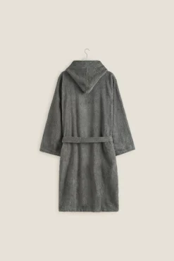 Textura Albornoz rizo algodón capucha unisex