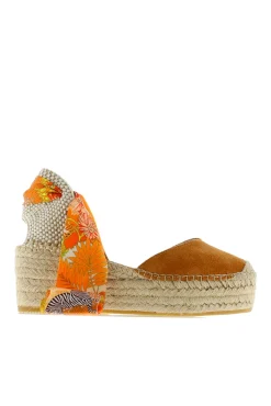 Vidorreta Alpargata cuña yute naranja
