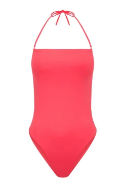 HI&BYE Bañador bandeau coral