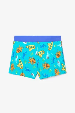 Crianças Penti Bañador corto rayas pulpo