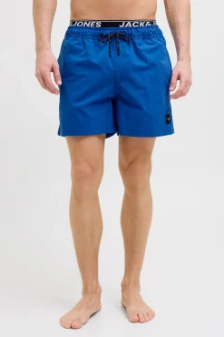 Jack & Jones Bañador liso con cintura logo