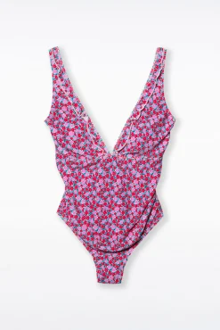 Ohma! Bañador premamá con textura print flores