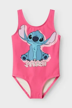 Crianças Name it Bañador rosa Lilo y Stitch