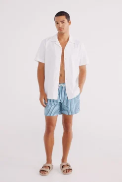 Springfield Bañador seersucker estampado rayas
