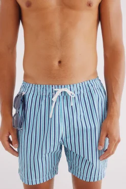 Springfield Bañador seersucker estampado rayas
