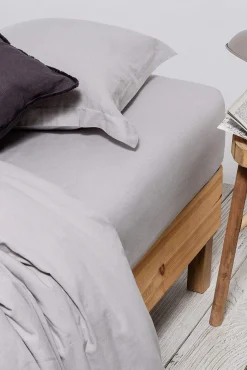 Textura Bajera de lino algodón. Cama 80-90cm.