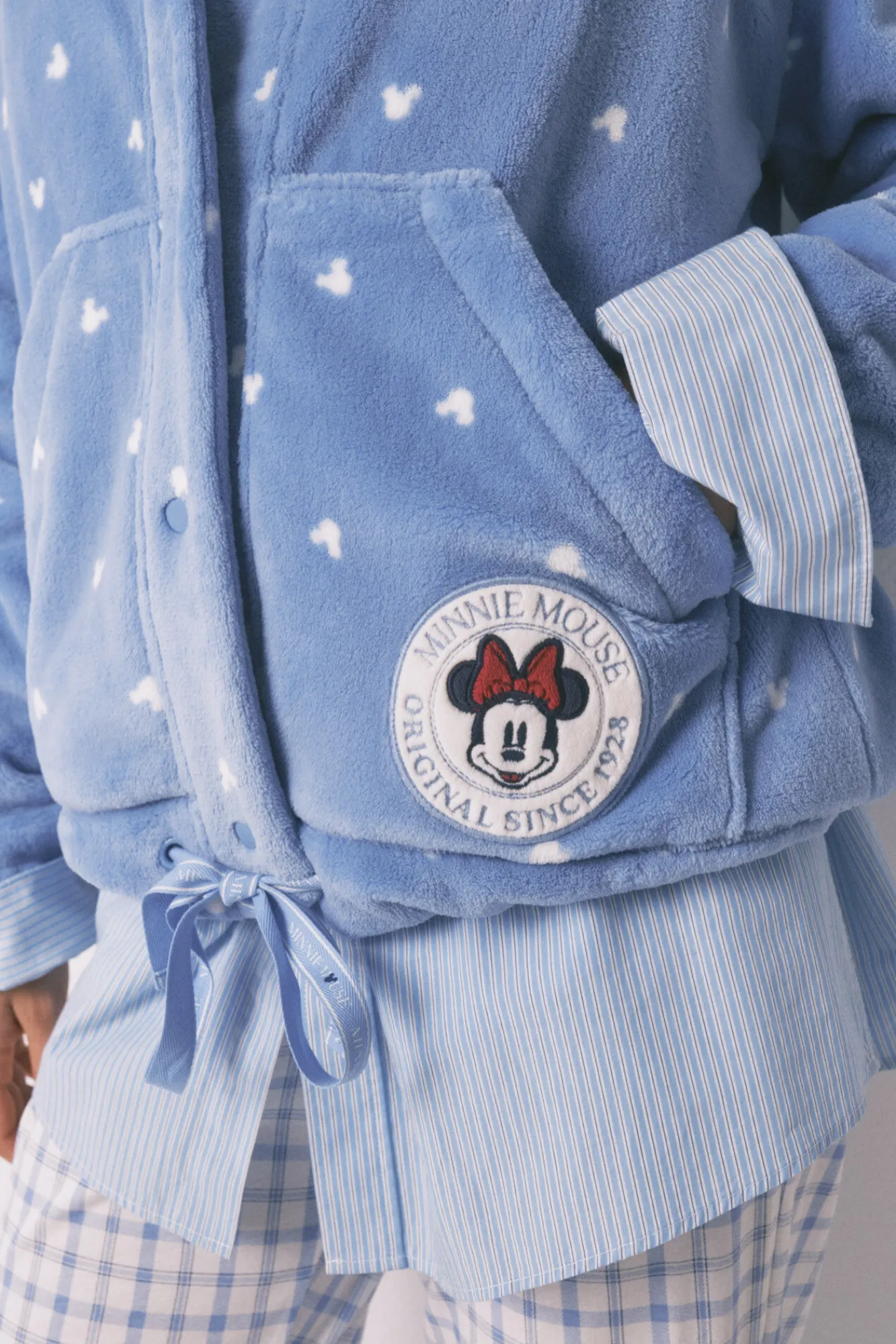 Women'secret Bata corta polar Mickey azul