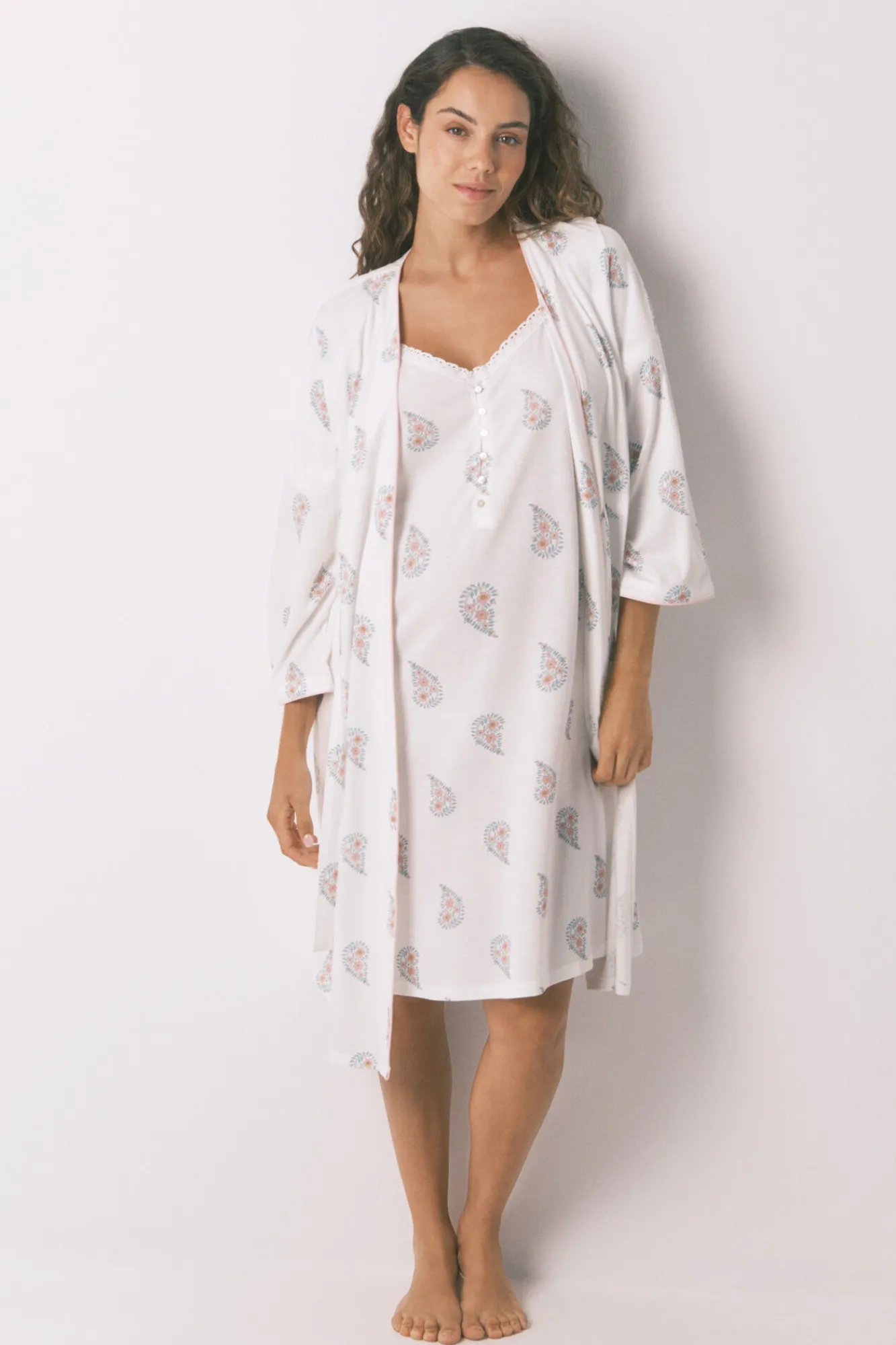 Women'secret Bata larga "maternity" print sello