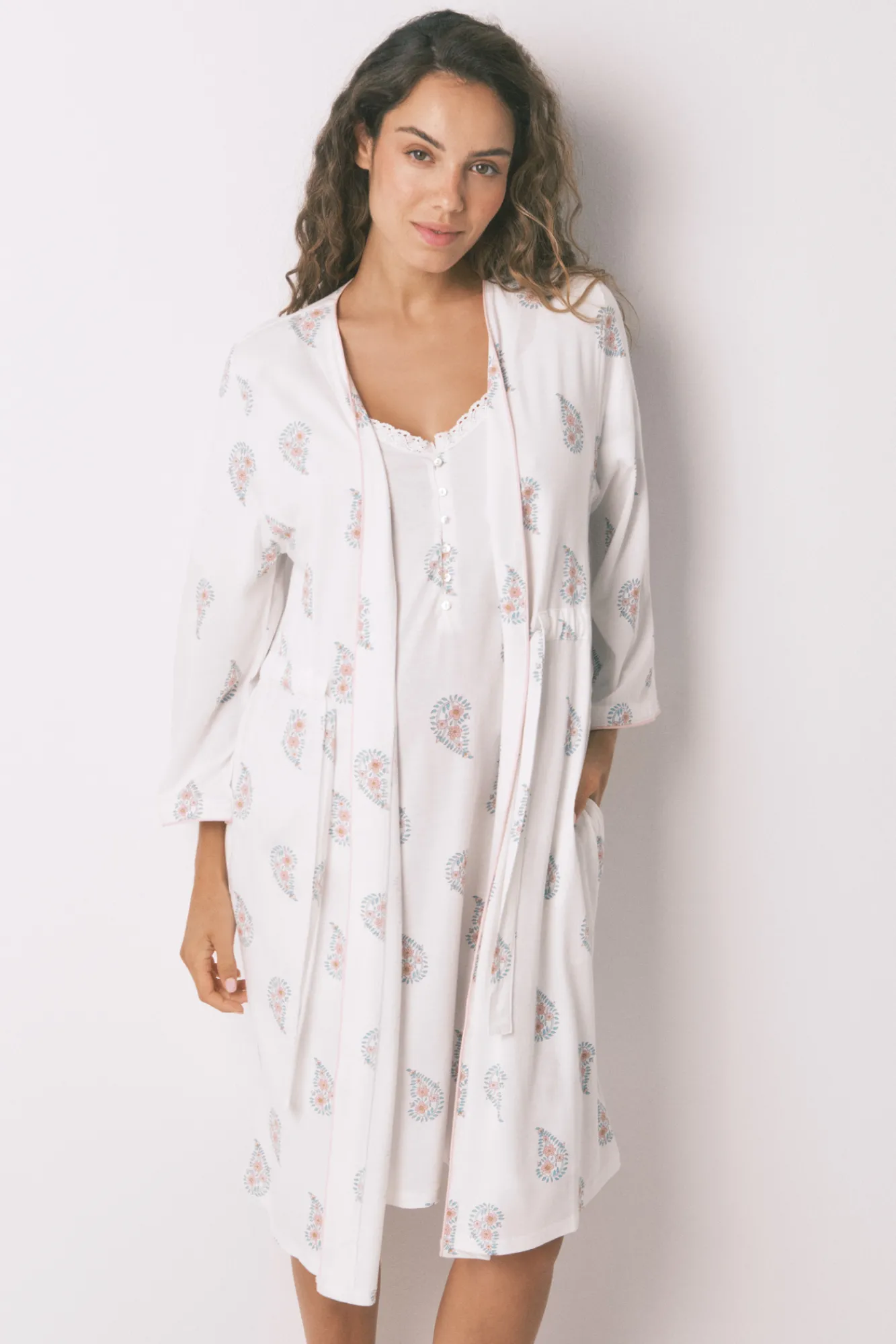 Women'secret Bata larga "maternity" print sello