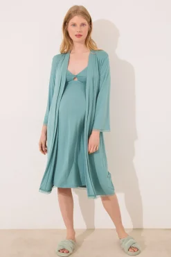 Women'secret Bata larga "maternity" agua