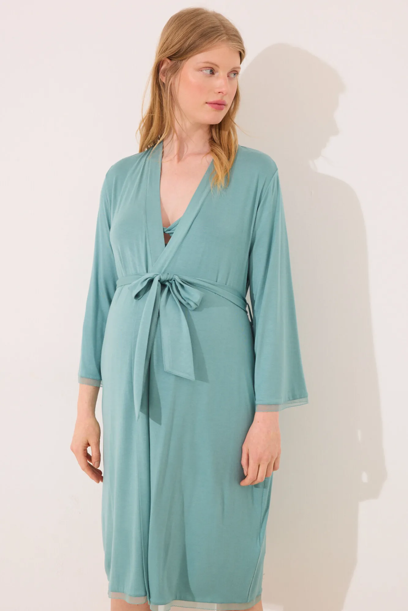 Women'secret Bata larga "maternity" agua