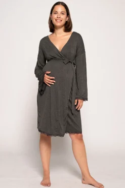 Ohma! Bata Premamá Con Encaje A Tono