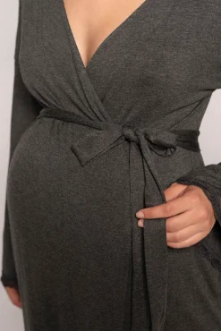 Ohma! Bata Premamá Con Encaje A Tono