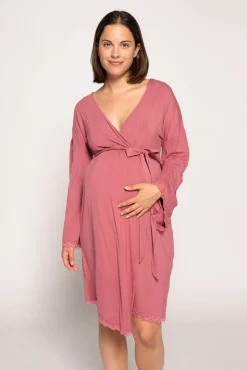 Ohma! Bata Premamá Con Encaje A Tono