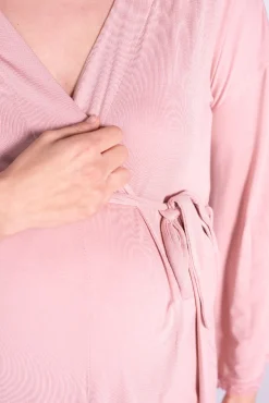 Ohma! Bata premamá con encaje en el bajo