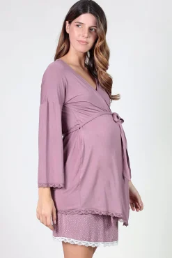 Ohma! Bata premama con detalles de blonda