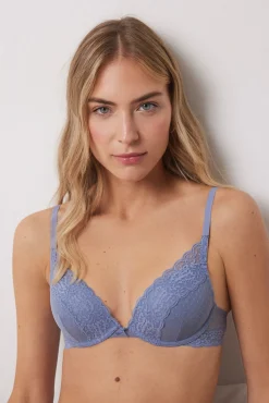 Women'secret BEAUTIFUL Sujetador clásico relleno tul plumeti
