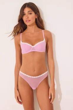 Women'secret BEAUTIFUL Sujetador clásico tul flocado
