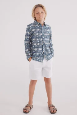 Crianças Springfield Kids Bermuda lino niño