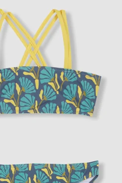 Crianças Gocco Bikini de flores con contraste