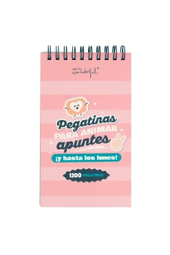 Mr. Wonderful Bloc de pegatinas para animar apuntes ¡y hasta los lunes!