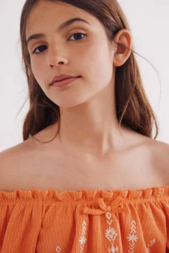 Crianças Springfield Kids Blusa fruncida para niña
