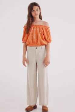 Crianças Springfield Kids Blusa fruncida para niña
