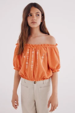 Crianças Springfield Kids Blusa fruncida para niña