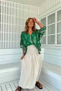 Jaase Blusa manga francesa oversize Rue