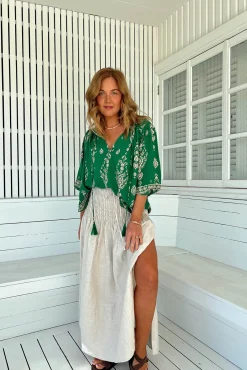 Jaase Blusa manga francesa oversize Rue
