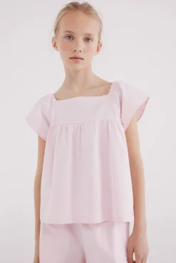 Crianças Springfield Kids Blusa rayas oxford niña