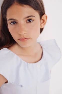 Crianças Springfield Kids Blusa rayas oxford niña