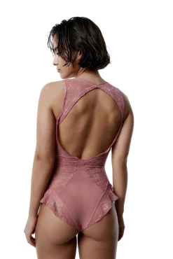 Black Limba Body halter de encaje Eclipse