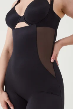 Spanx Body pantalón por debajo del pecho tul y satén Shaping satin
