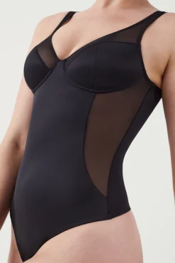 Spanx Body tanga de compresión tul y satén Shaping satin