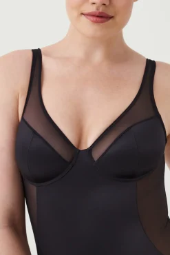 Spanx Body tanga de compresión tul y satén Shaping satin