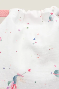Crianças Textura Bolsa algodón unicornios