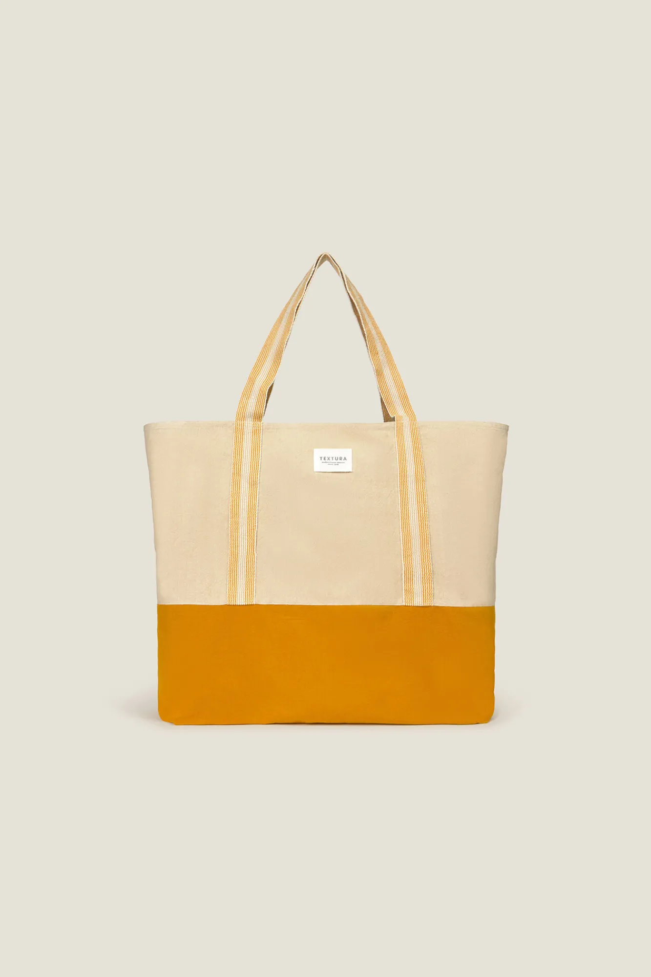 Textura Bolsa grande algodón tipo saco