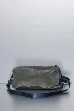 Dash and Stars Bolso bandolera nylon kaki satinado