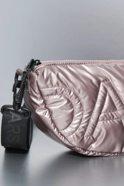 Dash and Stars Bolso bandolera nylon rosa metalizado