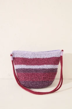 Women'secret Bolso cruzado rafia multicolor