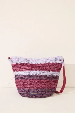 Women'secret Bolso cruzado rafia multicolor