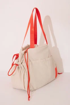 Women'secret Bolso multiusos nylon beige