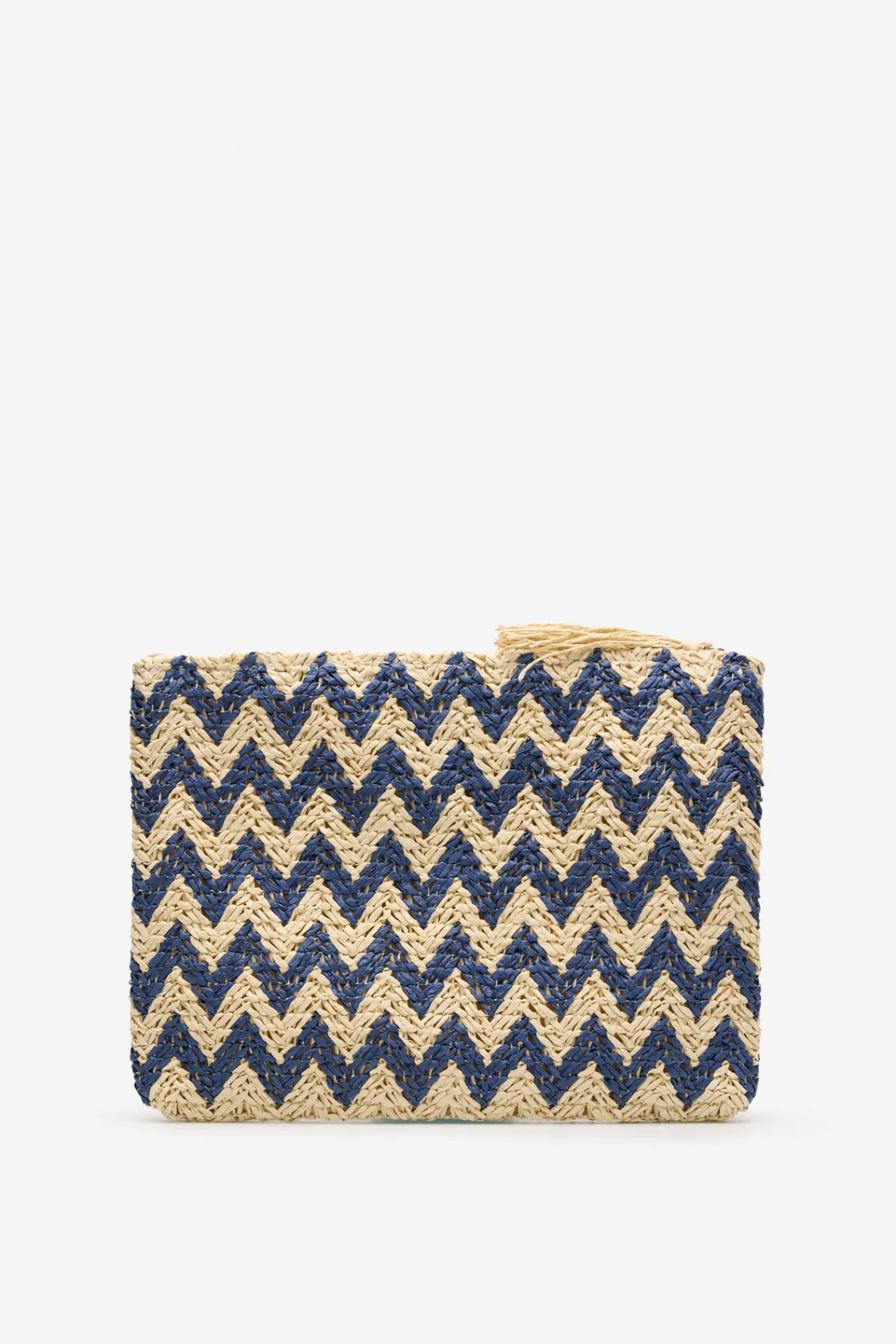 Cortefiel Bolso tote estampado espiga