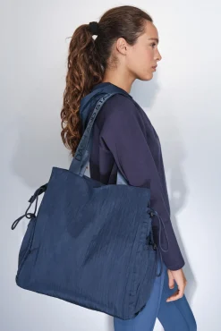 Dash and Stars Bolso tote nylon satinado