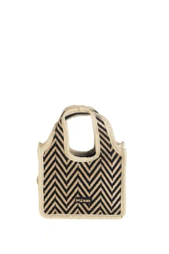 Kbas Bolso tote pequeño estampado rayas