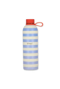Mr. Wonderful Botella térmica rayas azules y beige Walking on sunshine